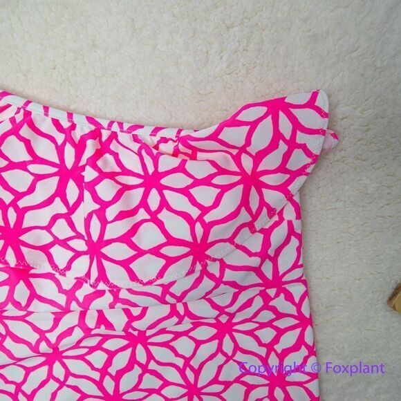 NEW Vineyard Vines womens Day lily ruffle one piece one shoulder swimsuit size S - Picture 7 of 15
